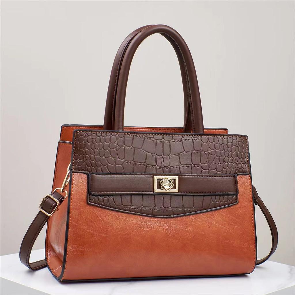 

Chic And Spacious 2024 Pu Tote Bag For Women With Stylish Color Block Design
