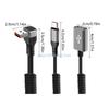 R6FF 66W Fast Charging 90 Degree Angled USB Spring Coiled Data Cable for Car Computer