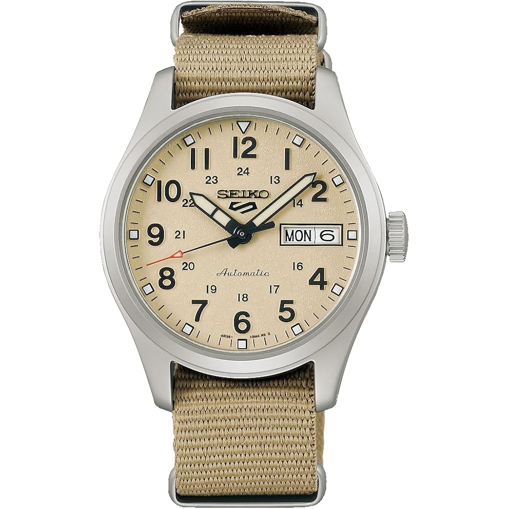 

Seiko SRPJ83K1 Automatic Men s Watch Beige Nylon Band Imported Model