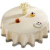 Waterproof Oil-Resistant Heat-Proof PU Round Tablecloth Dining Table Hotel Restaurant Easy Clean Vinyl Cover