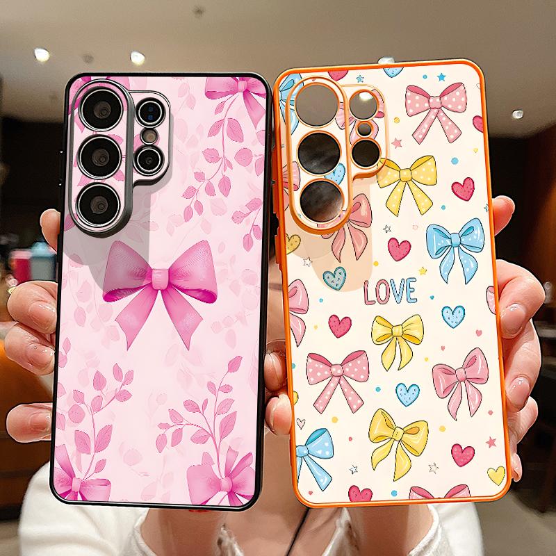 Colorful Bowknot Magnetic Phone Case For Samsung Galaxy S26 S25 Ultra S24 S23 FE A57 A17 A56 A37 A16 A35 A55 A15 A36 Back Cover