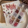 Korean Style Sweet Resin Bowknot Ribbon Butterfly Leopard For Nail Art Glitter Charm Decor Diy Manicure Art Accessories