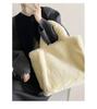 Winter Plush Bag Women's Plush Bag Hand-held Tote Bag Large Capacity Shopping Bag 2025 New Fashion Shoulder Bag