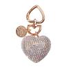 Dazzling Heart Pendant Keychain Love Shaped Cellphones Straps Unique Rhinestones Bag Pendant Stylish Phone Charm Jewelry