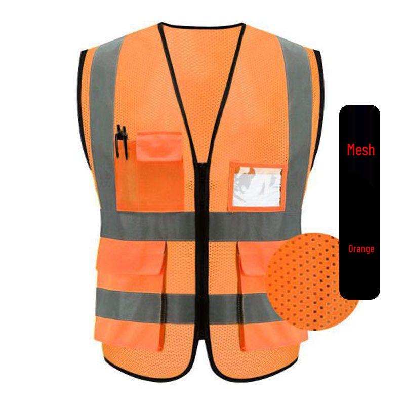 Multi-Pocket Reflective Vest for Drivers, Sanitation, Traffic, Cycling & Construction