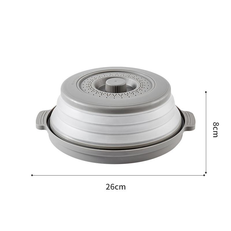 Folding Microwave Cover with Food Splash Proof Design Multi Function Heating Lid for Busy Kitchen Cooking