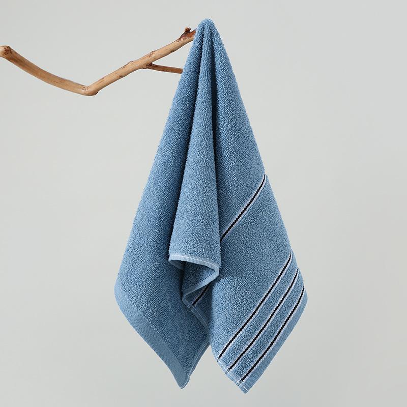 Mjuk, Absorberande Randig Tvättlapp för Ansiktet - Bomullsblandning för Hushållsbruk