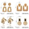 Statement Earrings For Women Geometric Metal Female Dangle Earrings Trendy Jewelry Accessories