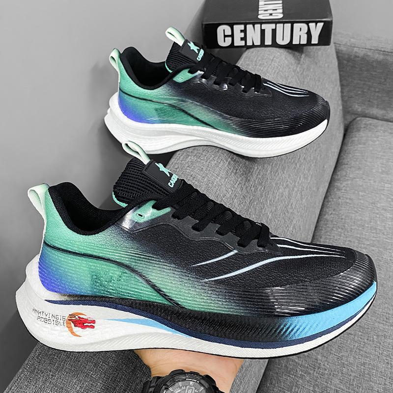 Running Shoes, Sports Shoes, Racing Shock Absorption, Ultra-light Running Shoes, Male Adolescent Students, Breathable Fly-woven Mesh Running Shoes