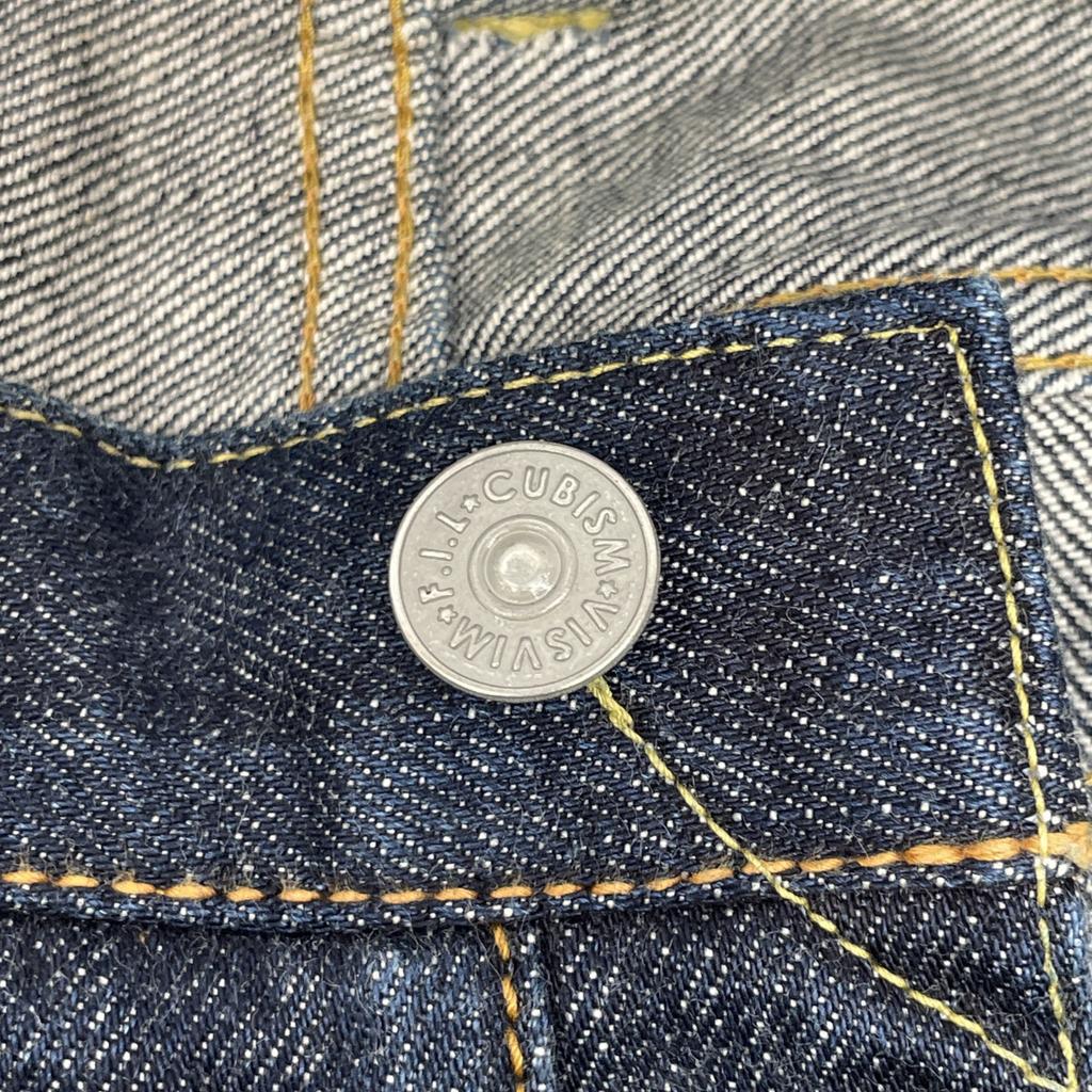 Visvim Indigo Social Sculpture 10 Unwashed Denim Pants Bottoms W36L28 IndigoUsed