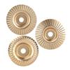 Healifty 3pcs Woodworking Grinding Wheel Kit, Alloy Steel Grinding and Polishing Discs for Wood Carving Shaping and Buffing Furniture and Flooring