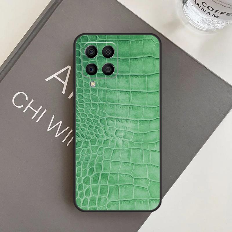 Crocodile Pattern Print Case For Samsung Galaxy M14 M34 M54 M21 M51 M12 M32 M52 M13 M23 M33 M53 M31s M30s M20 Coque