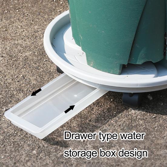 Plant Caddy with Wheels Heavy Duty Planter Pallet with Detachable Drainage Tray Rolling Planter Pot Stand Dolly for Indoor Outdoor Plants Balcony