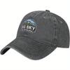 Big Sky Montana Mountains Baseball Cap Vintage Washed Distressed Dad Hat Casual Outdoor Adjustable