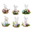 Eco Friendly Easter Rabbit Wood Ornament for Holiday Decoration and Indoor Display