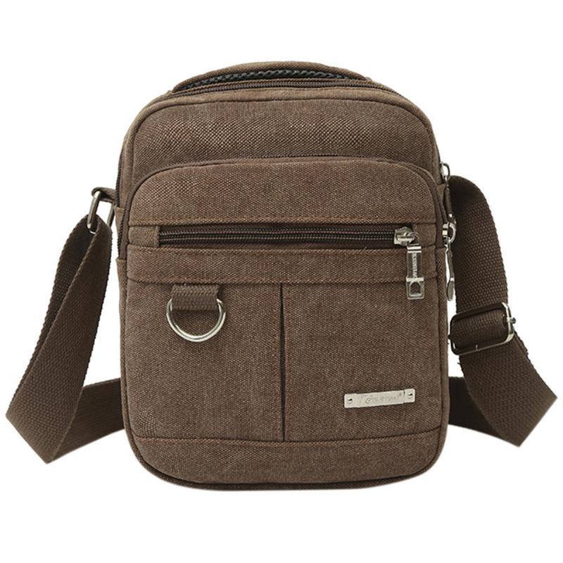 Men Shoulder Crossbody Bag Canvas Handbag Messenger Bag Casual Travel Bag