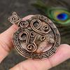 Rhodochrosite Gemstone Copper Wire Wrap Jewelry Pendant 2.56