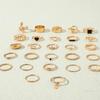 Geometric Hollow Retro Luxury Metal Ring Jewelry