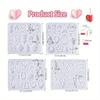 104Pcs Epoxy Resin Jewelry Molds Kit–Geometric & Irregular Shaped Earrings Silicone Molds,100 Earring Hooks for Dangle Drop Earrings&Necklace Pendants