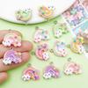 Set of 12 Colorful Resin Cartoon Star, Cloud & Rainbow Charms for DIY Jewelry Making