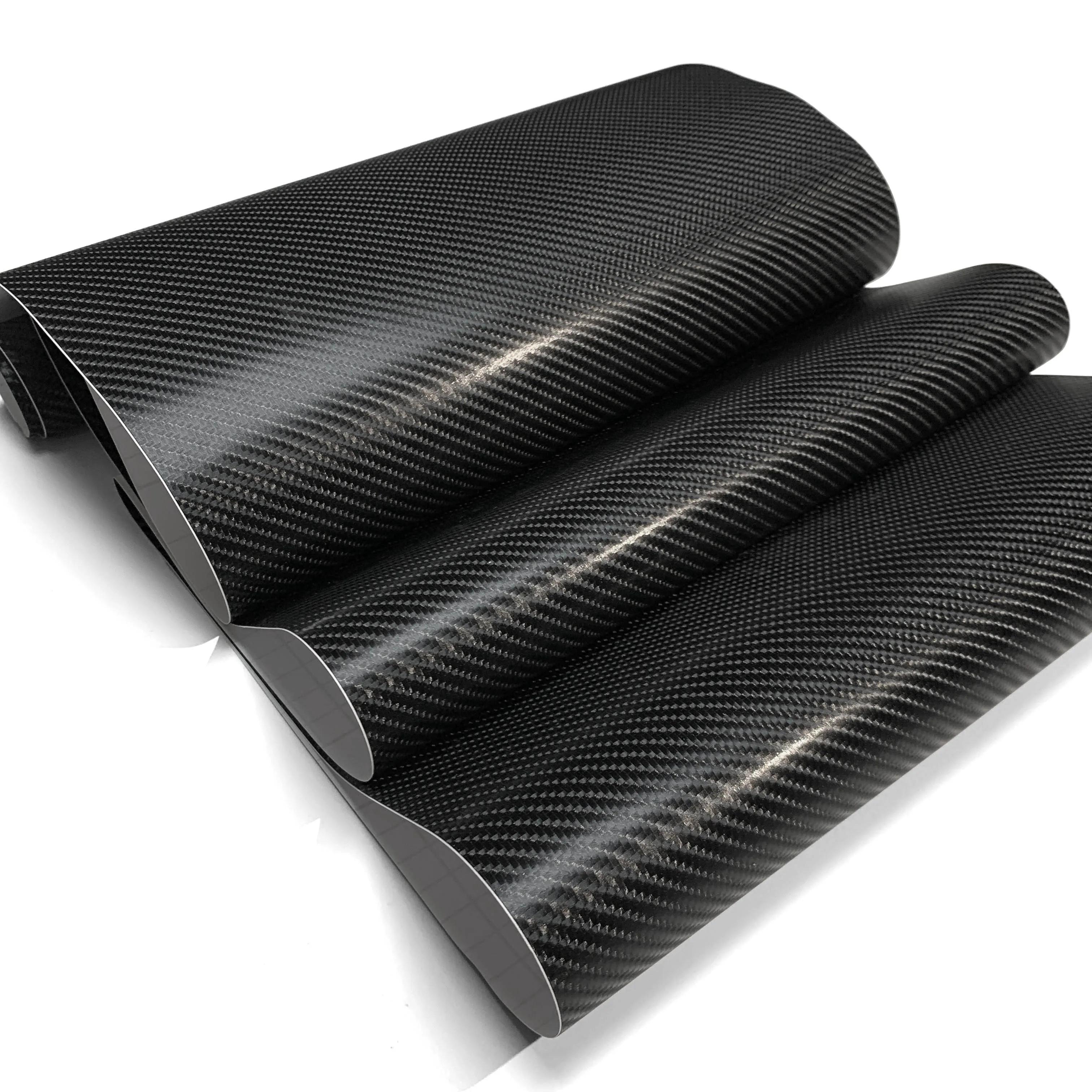 150/300/600cm Cars Roof Hood 4D Carbon Fiber Vinyl Wrap Waterproof DIY Covering Styling Large Vehicle Wrap for Car Accessories 50cmx300cm