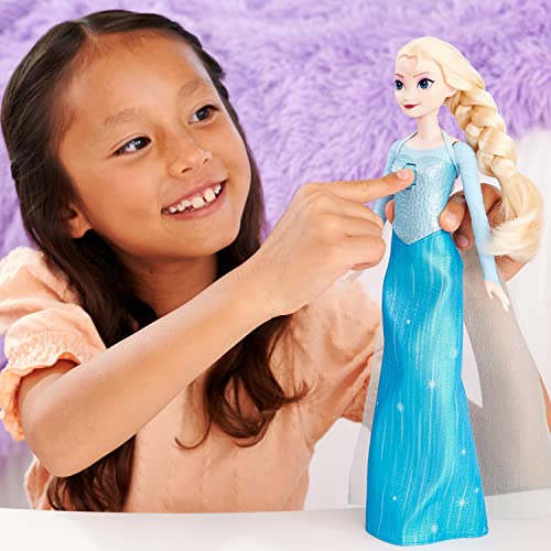Mattel Disney Frozen Elsa (Sing-Along Fun! Doll) Let It Go ~Just Be Yourself~ 30-Second Singing Doll Dress-Up Doll for Ages 3 and Up HWB45