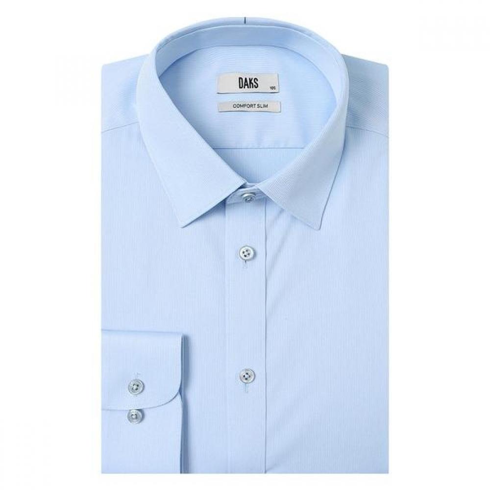 Daks Men S Stretch Solid Comfort Fit Long Sleeve Shirt dma1Shdl211b1