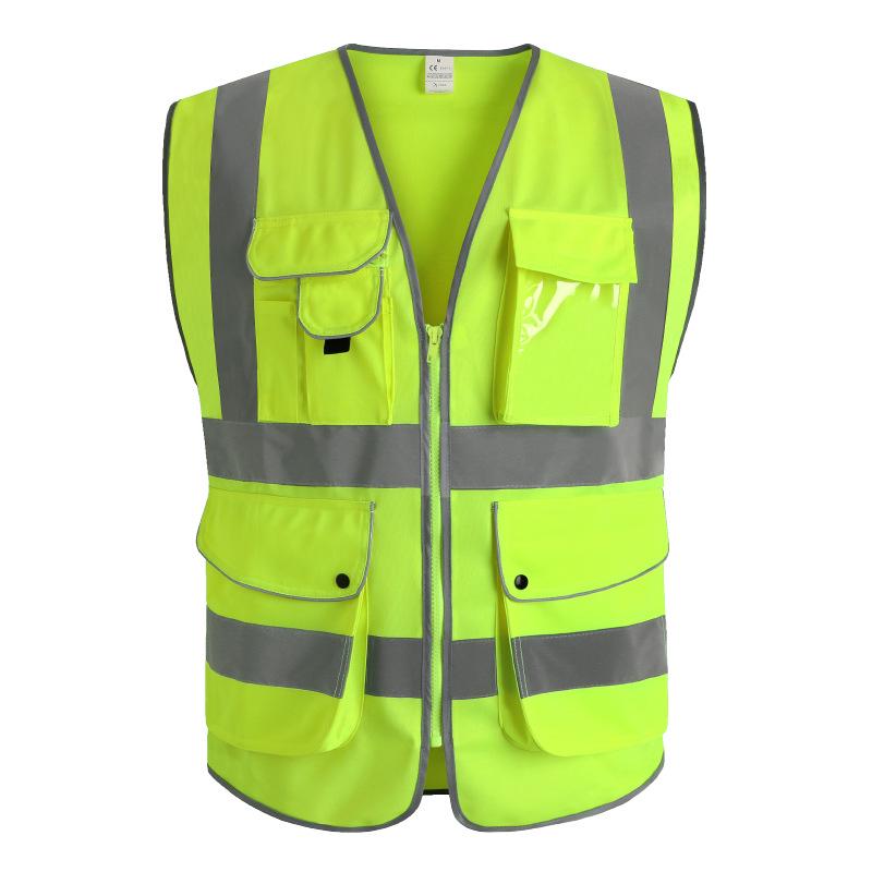 Xinghua Multi-Pocket Reflective Safety Vest with Logo Printing