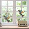 Bunter Kolibri Anhänger Acryl Fensterhänger Vögel Windspiele Garten Sonnenfänger Handwerk Vogelabwehr Dekoration
