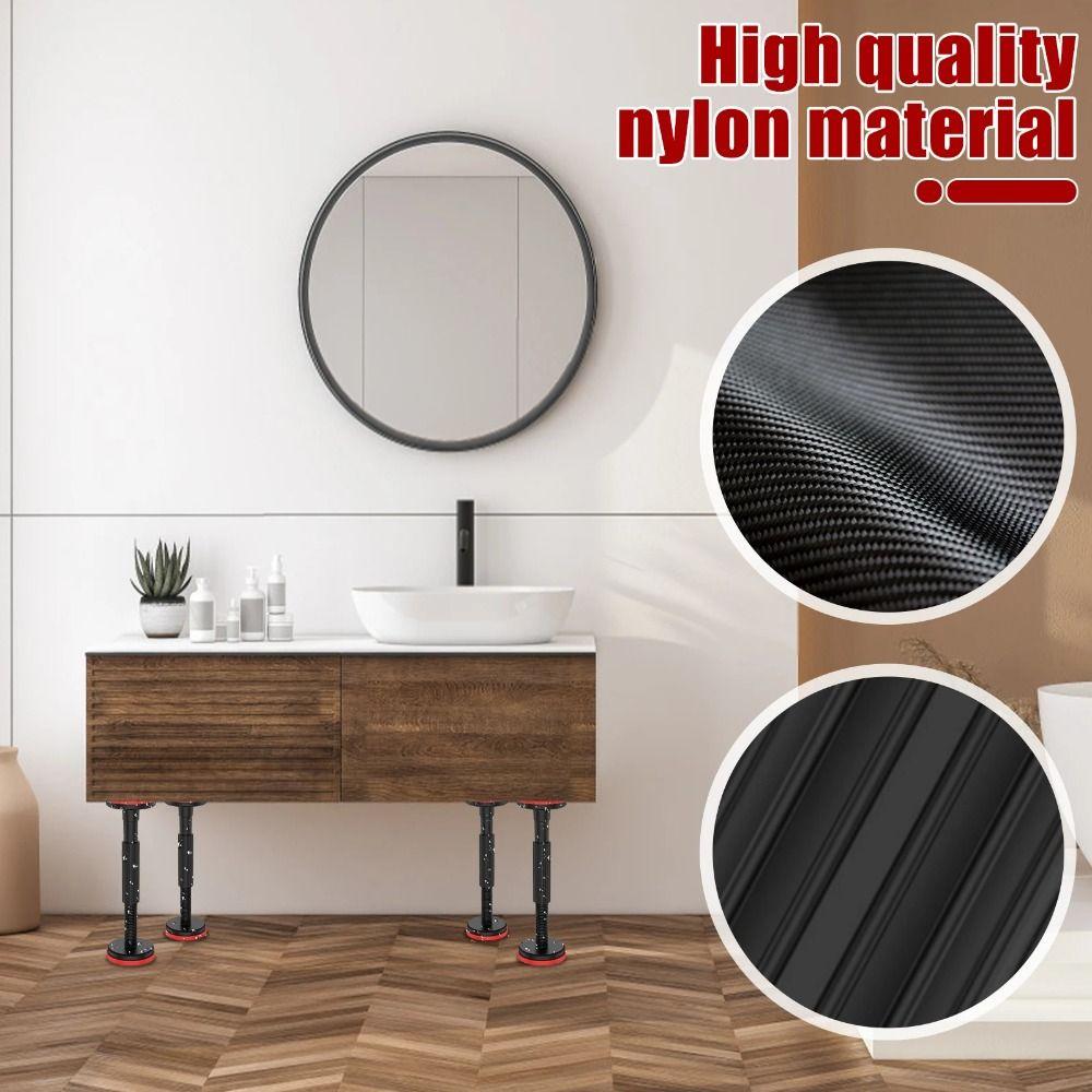 2PCS/Set Single/Double Hole Cabinet Lifting Bracket Furniture Height Leg  Heavy Furniture Lift Tool