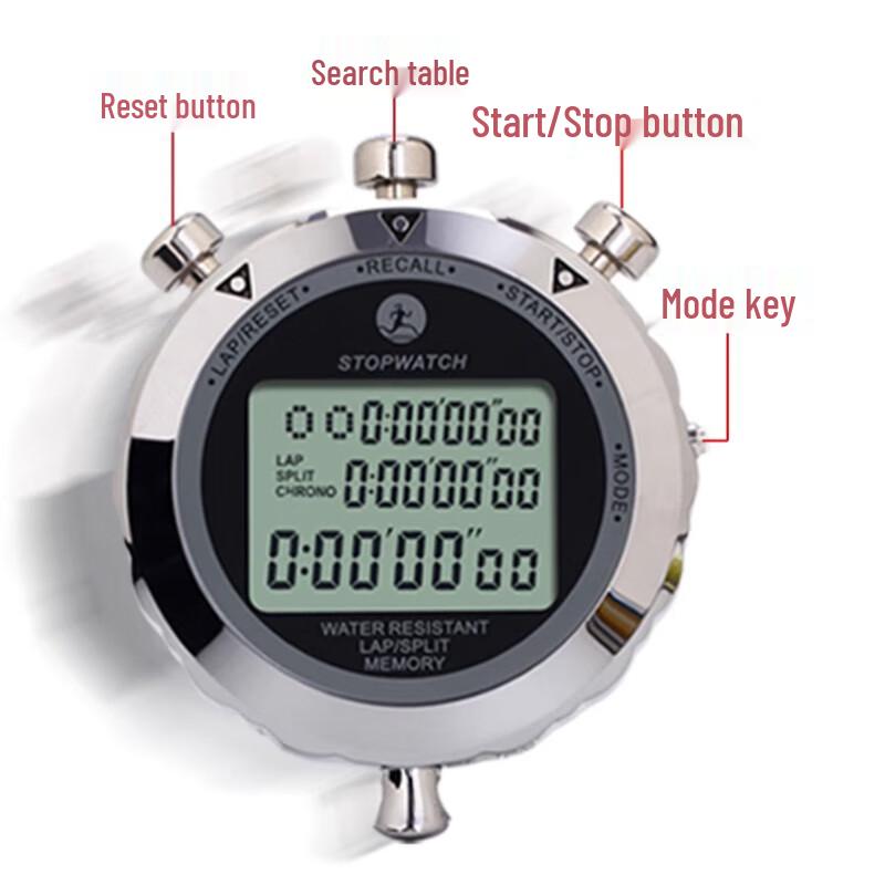 Pursun PS-6100 Digital Metal Stopwatch Timer