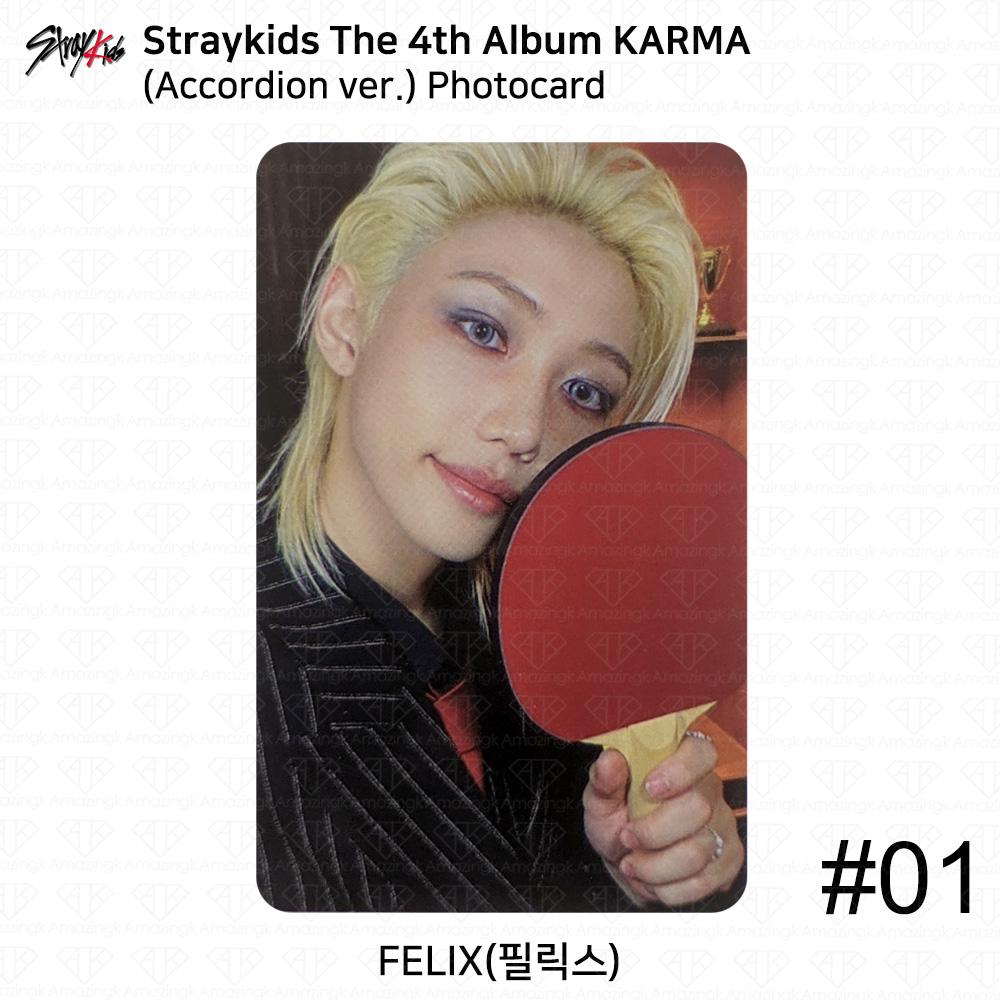 Stray Kids 4. Album Karma wersja Akordeon Oficjalna Fotokarta