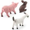 Eco-friendly Plastic Farm Animal Models Including Cattle And Pig For Playtime