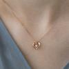 [Canal 4℃] Silver Pink Gold Necklace 151824121025
