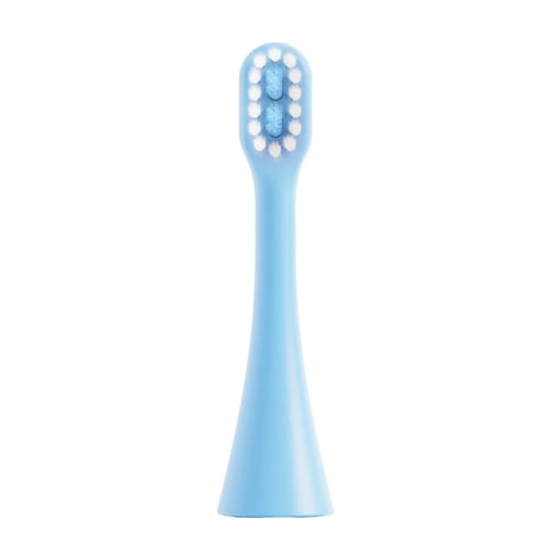 

Replacement brush heads for infly T04B electric toothbrush, suitable for children. Soft DuPont brush heads made with chew-safe TPE material (Blue).