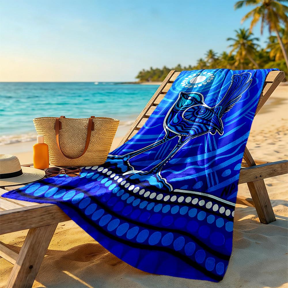 Australian Aboriginal Style Beach Towel Soft Durable Quick-Dry Comfortable Lightweight