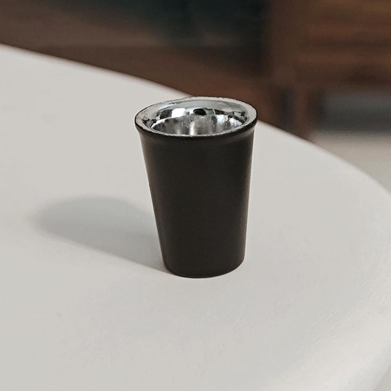 

1/12 кукольный домик мини кофейная чашка модель кукольный домик чашка кофейня сцена украшения кукольный дом кухня столовые приборы аксессуары чёрный