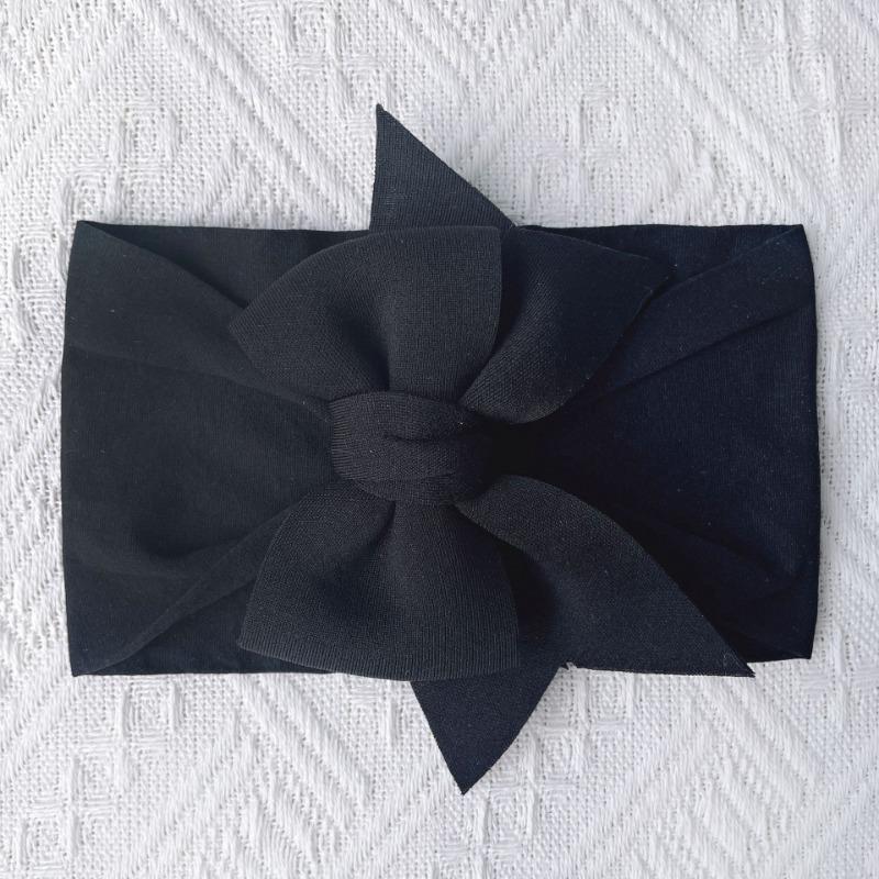 New candy-colored princess hair accessories, baby soft and comfortable nylon bow headscarf, baby headband.