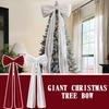 19,6 Inch Kerst Extra Groot Fluweel Strik Kerstboom Topper Strikken Voor Huis Muur Achtergrond Verjaardag Bruiloft Feest Decoratie B9J5