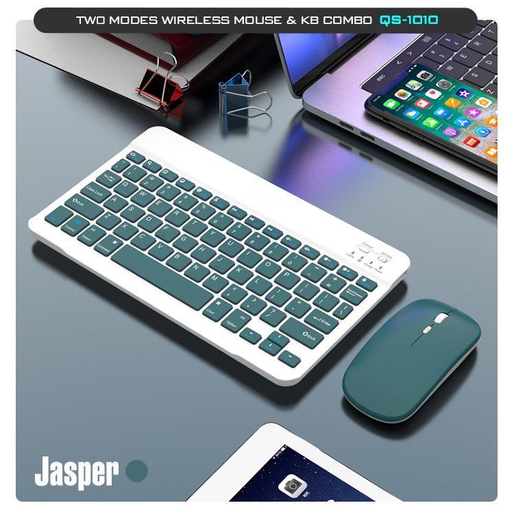 Wireless Bluetooth Keyboard and Mouse Set for iPad, Huawei, Honor, Computer, and Phone - Slim and Quiet