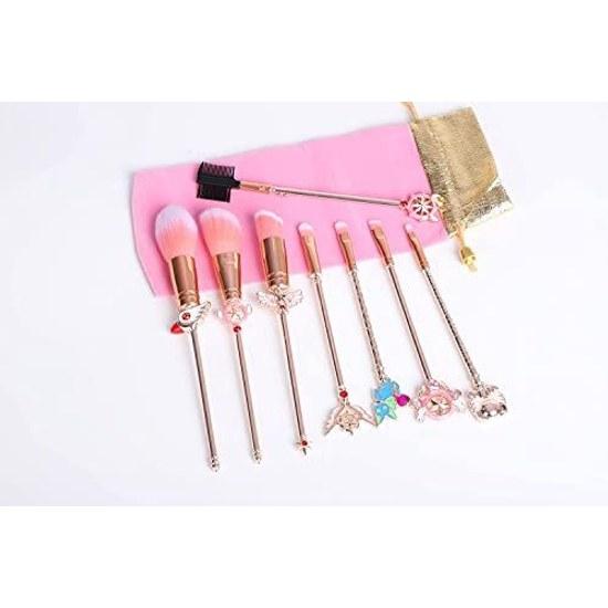 8-piece Set Makeup Brush Cardcaptor Sakura-style Cosmetic Brushes Spring Anime Accessories