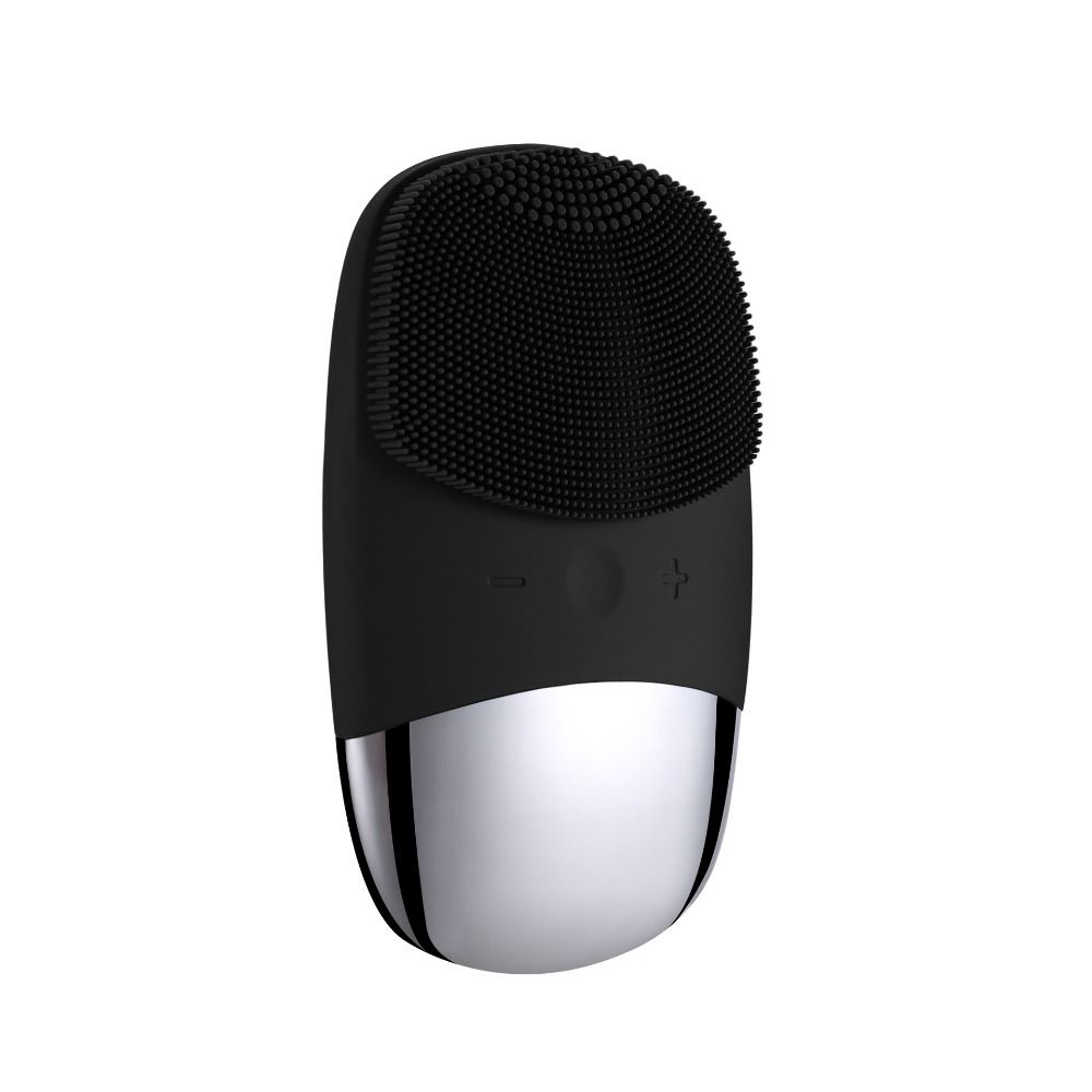 Sonic Vibration Silicone Facial Cleansing Brush Vibrating Facial Massager  Skin Care Tools
