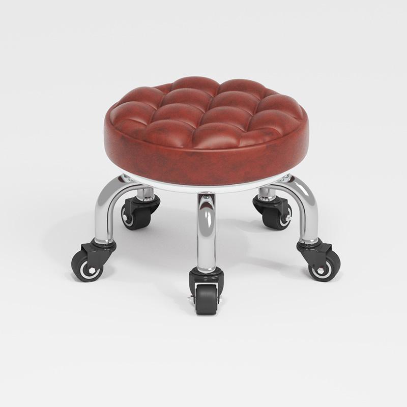 Silent Household Low Stool on Wheels - Multipurpose for Shoe Changing, Baby Moving, and Floor Cleaning