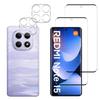 Szkło Hartowane do Xiaomi Redmi Note 15 5G i Ochrona Aparatu [Zestaw 2 szt.] Folia Szklana Ochronna Phonillico®