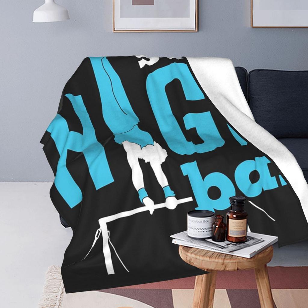 Gymnastics Men Boys Male Gymnasts Set A High Bar Blanket Flannel Throw Blanket Throw Blankets for Couch Bedding Throws Bedspread