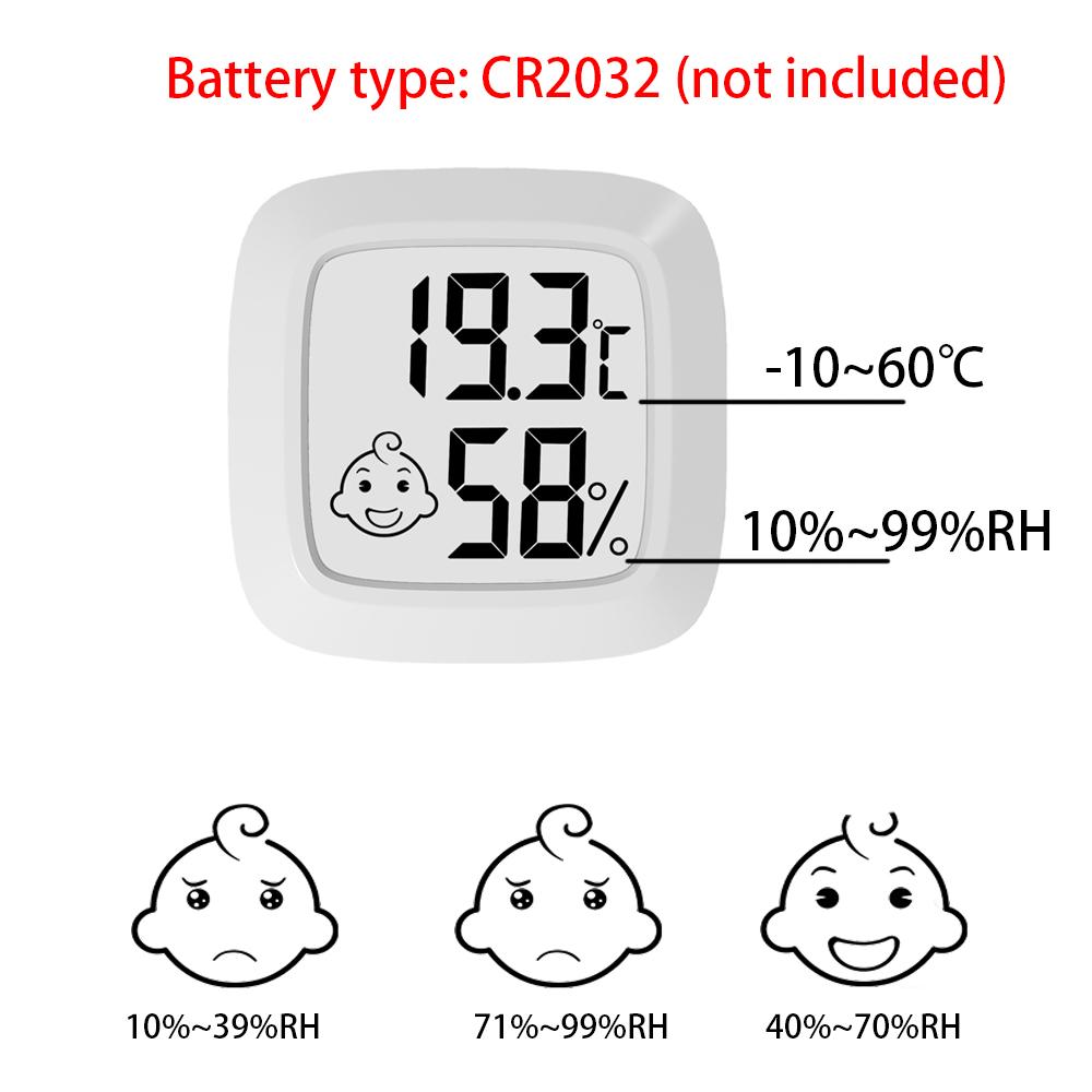 Mini LCD Digitales Thermometer Hygrometer Innenraumtemperatur Feuchtigkeitsmesser Sensor Messgerät Wetterstation