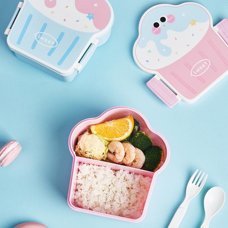 Creative Ice Cream Shape Lunch Box Elegant Ice Cream Lunch Holders Food Container For A Funny Dining Experience