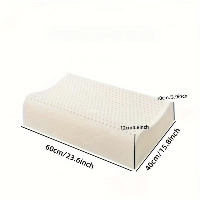 

Latex Pillow Smooth Comfortable Sleeping Pillow Breathable Durable Ergonomic Support Latex Pillow for Bedroom Dorm Hotel Bedding 40*60