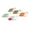 5pcs Soft Fishing Lures for Bass 18g 8cm Paddle Tail Swimbaits with Spinner Artificial Fishing Bait Lifelike Fishing Lures Kit 