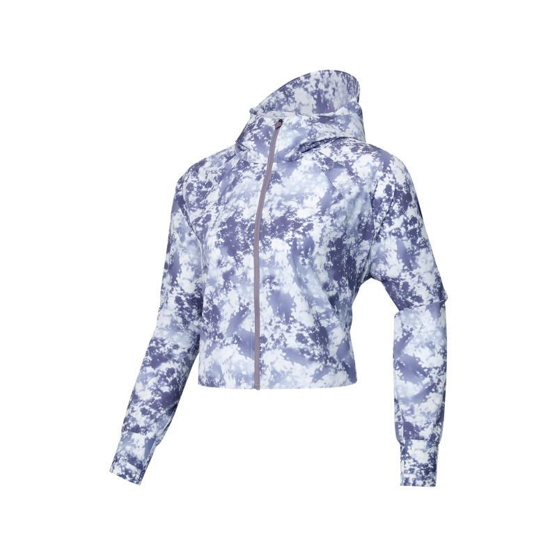 Skechers Freedom Series Fashionable Versatile Casual Sun Protection Quick-Dry Jacket Women jackets Purple Gray P125W102-05PN S